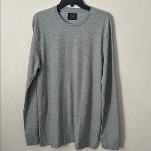 Jachs Men's Heather Gray Waffle Knit Shirt in SIze L